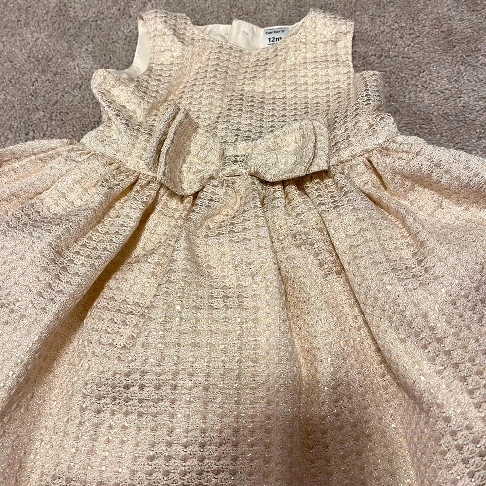 Carter’s Elegant Cream Dress 12M